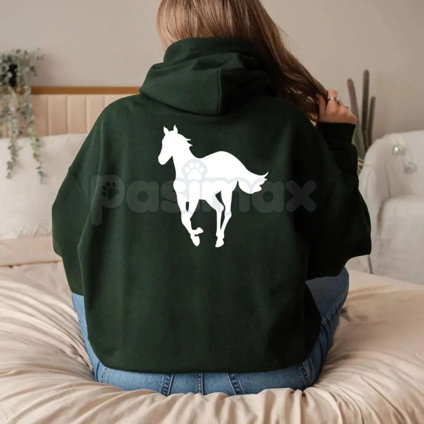 Deftones White Pony On Back Hoodie – Iconic Album Art Pullover, Alt Metal Band Merch, Unisex-Pasimax