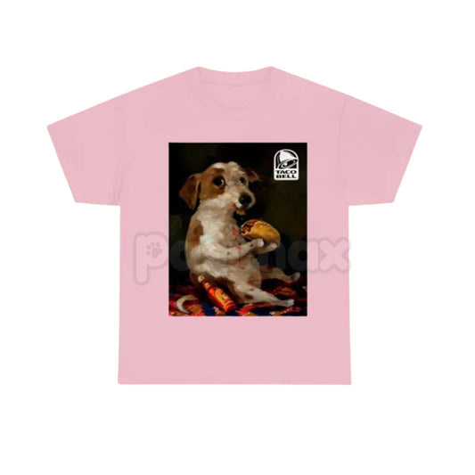 Dog Chill with Taco Bell T-Shirt - Vintage Funny Meme Tee, Dog Lover Unisex Shirt, Fast Food Humor Gift-Pasimax
