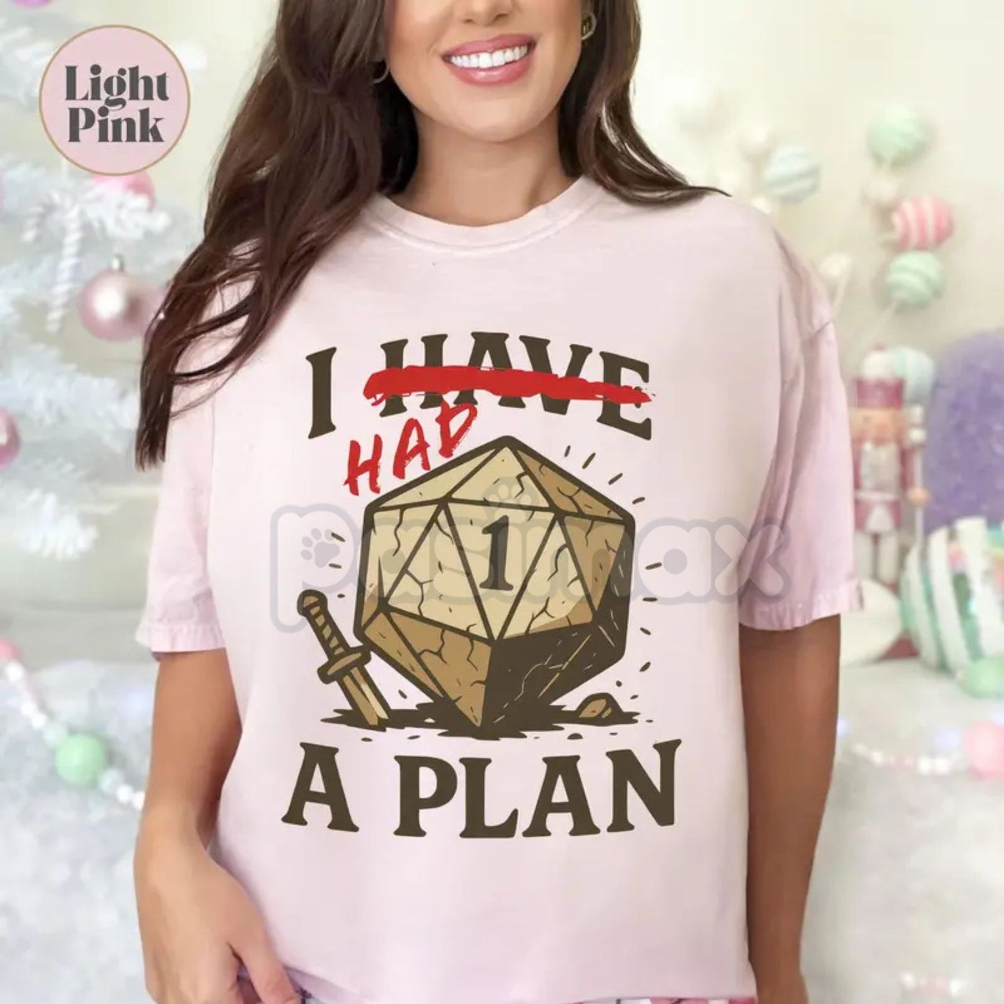 "Don't worry, I have a plan." D&D T-Shirt - Funny Dungeons and Dragons Slogan Tee, Tabletop Games Gift for Him Her, Gifts for Gamers-Pasimax