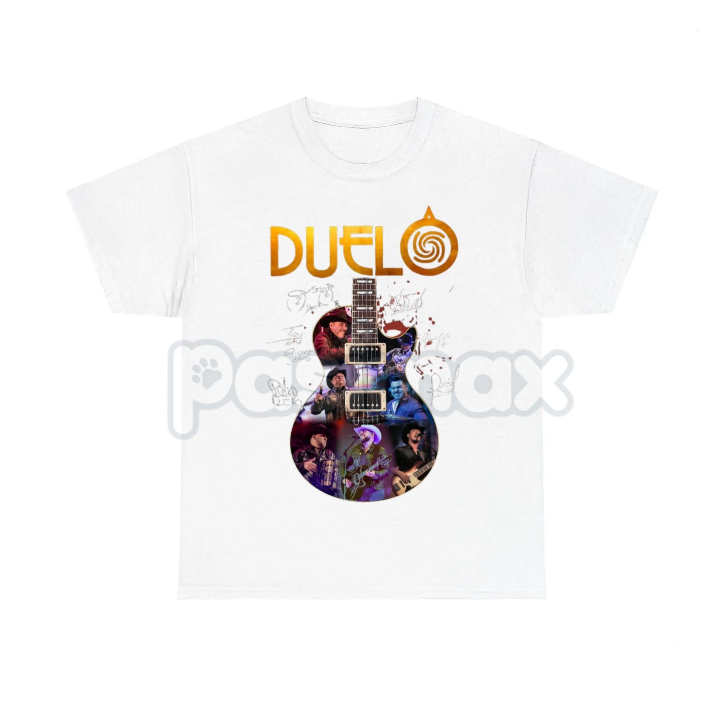 Duelo Band Graphic Tee - Vintage Concert T-Shirt, Mexican Norteño Music Fan Merch, Unisex Oversized Streetwear-Pasimax