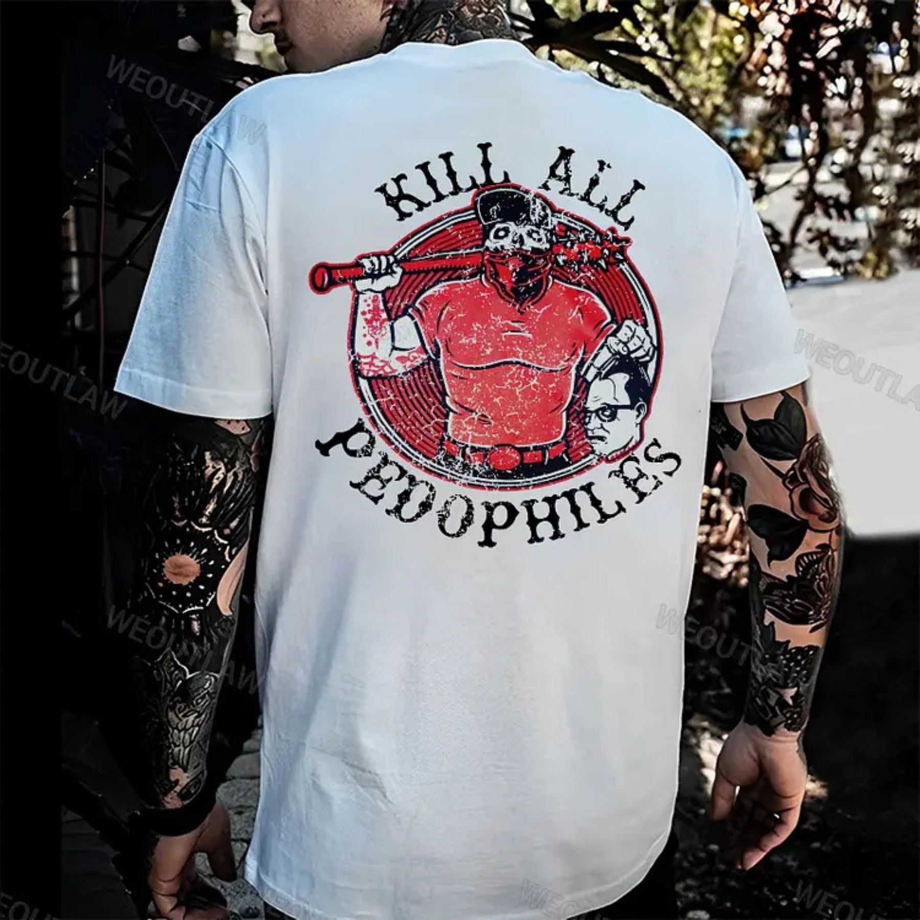 "End All Pedo" Print Shirt - Anti-Abuse Advocate Apparel, Unisex Statement Tee-Pasimax