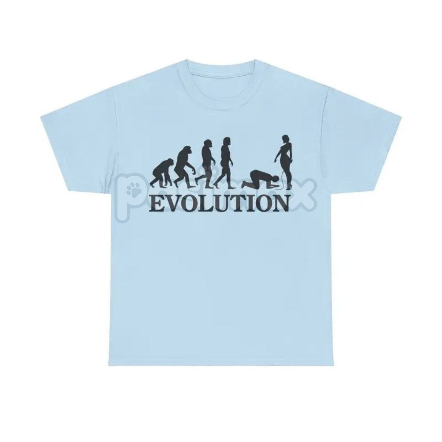 "Evolution Simp" Funny Graphic T-Shirt - Absurdist Meme Culture Unisex Cotton Tee, Ironic Statement Shirt-Pasimax