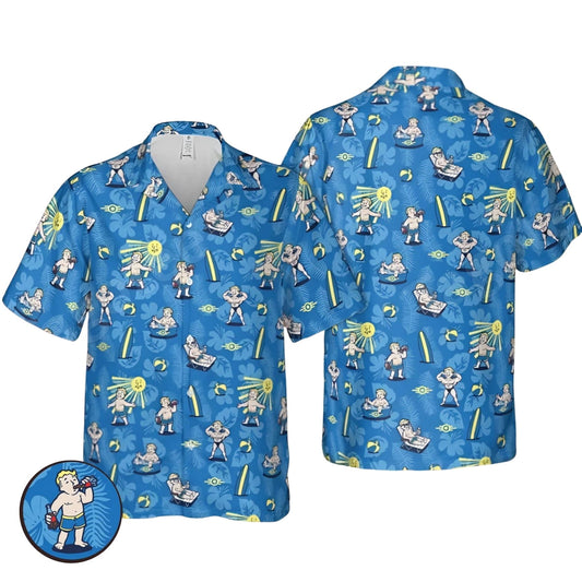 Fallout Nuclear Summer Beach Hawaiian Shirt – Funny Tropical Shirt, Gift For Family, Summer Hawaii Shirt-Pasimax