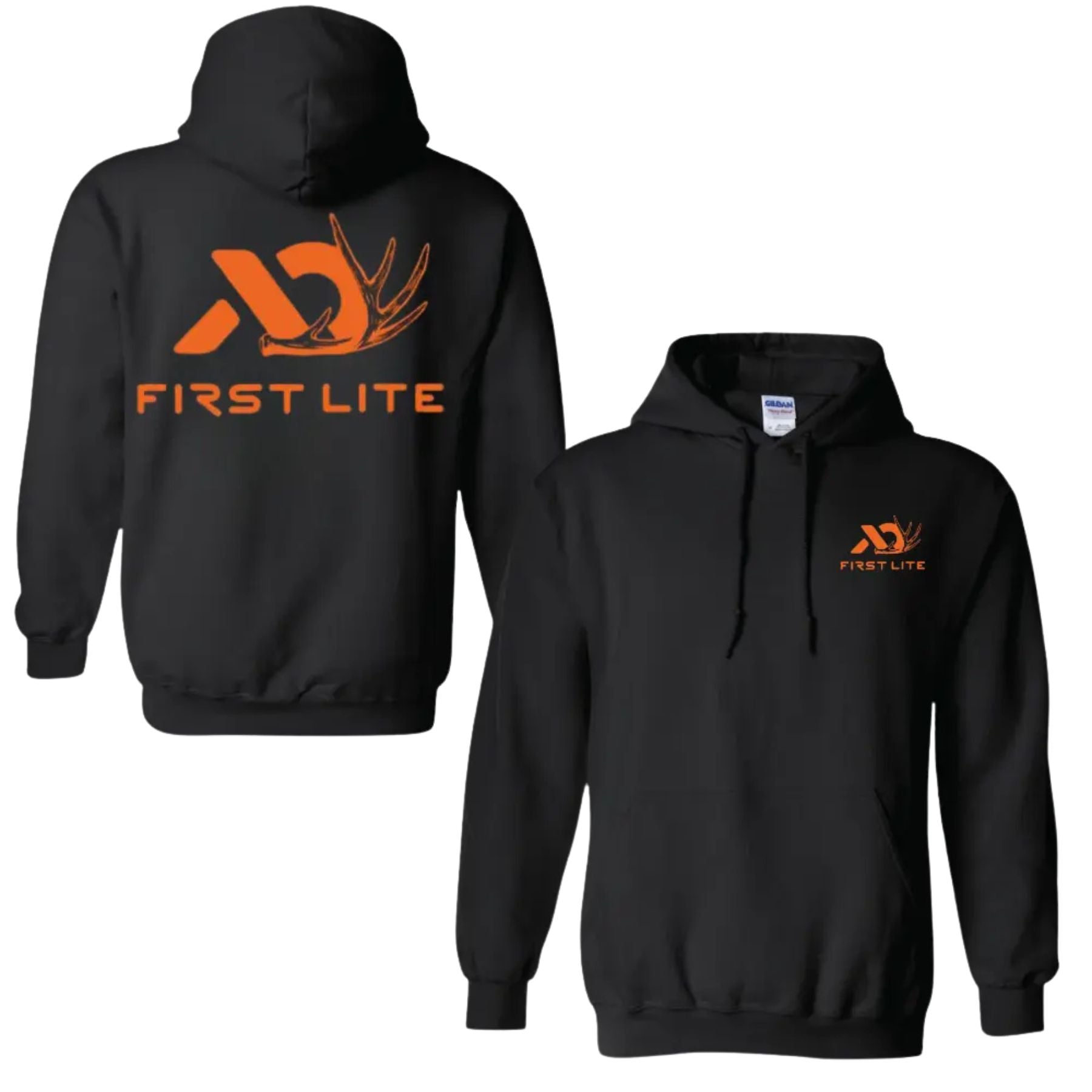 First Lite Logo Hunting Hoodie – 2-Sides Design, Unisex Outdoor Gear Pullover, Gift for Him & Her-Pasimax