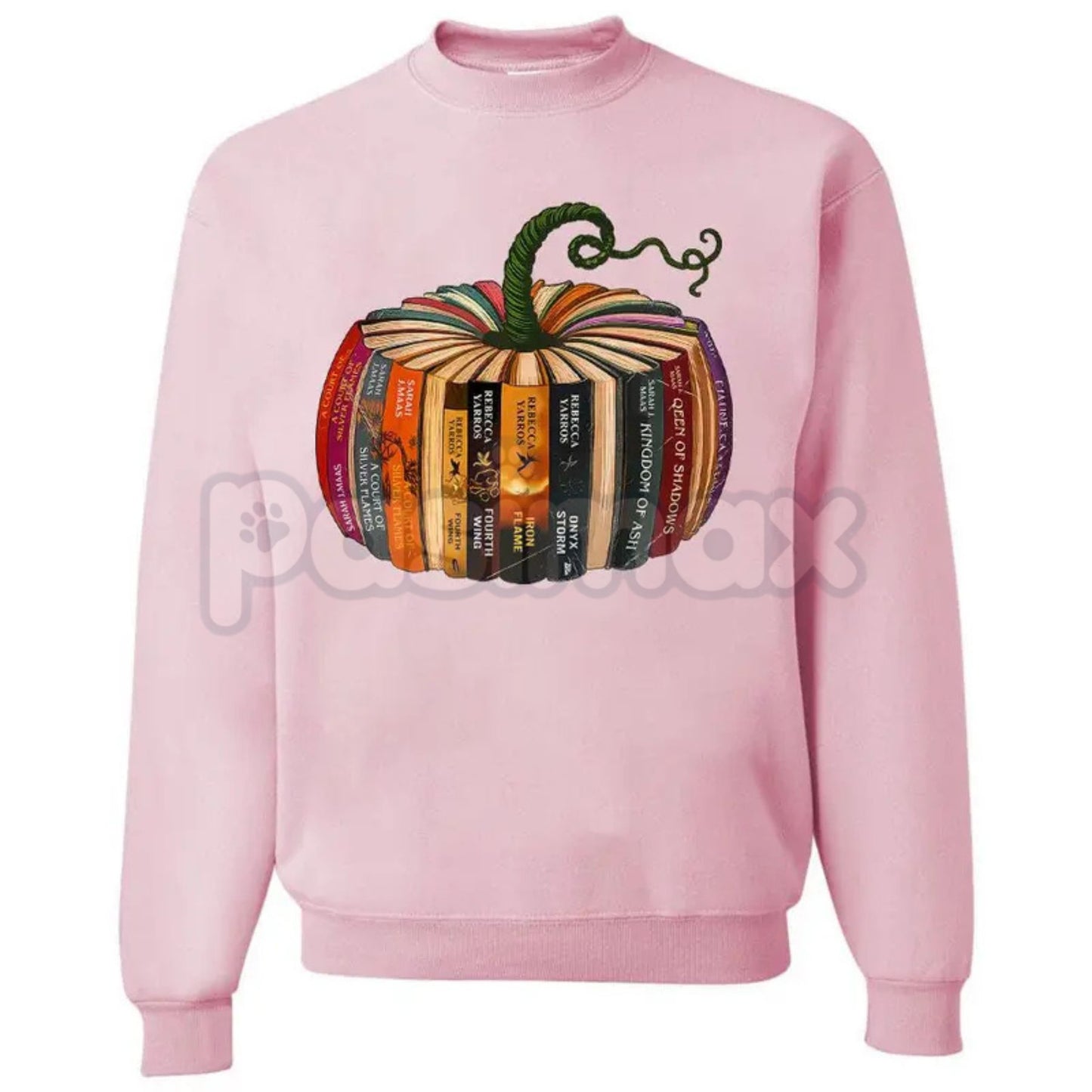 Fourth Wing Book Pumpkin Sweatshirt – Spooky Dragon Lover Reading Top-Pasimax