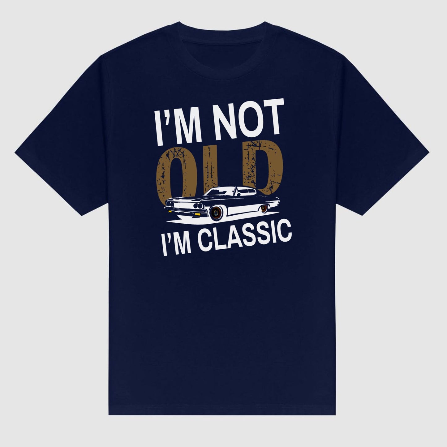 "I’m Not Old I’m Classic" Vintage Car T-Shirt - Funny Men’s Tee, Soft Cotton Classic Car Apparel-Pasimax