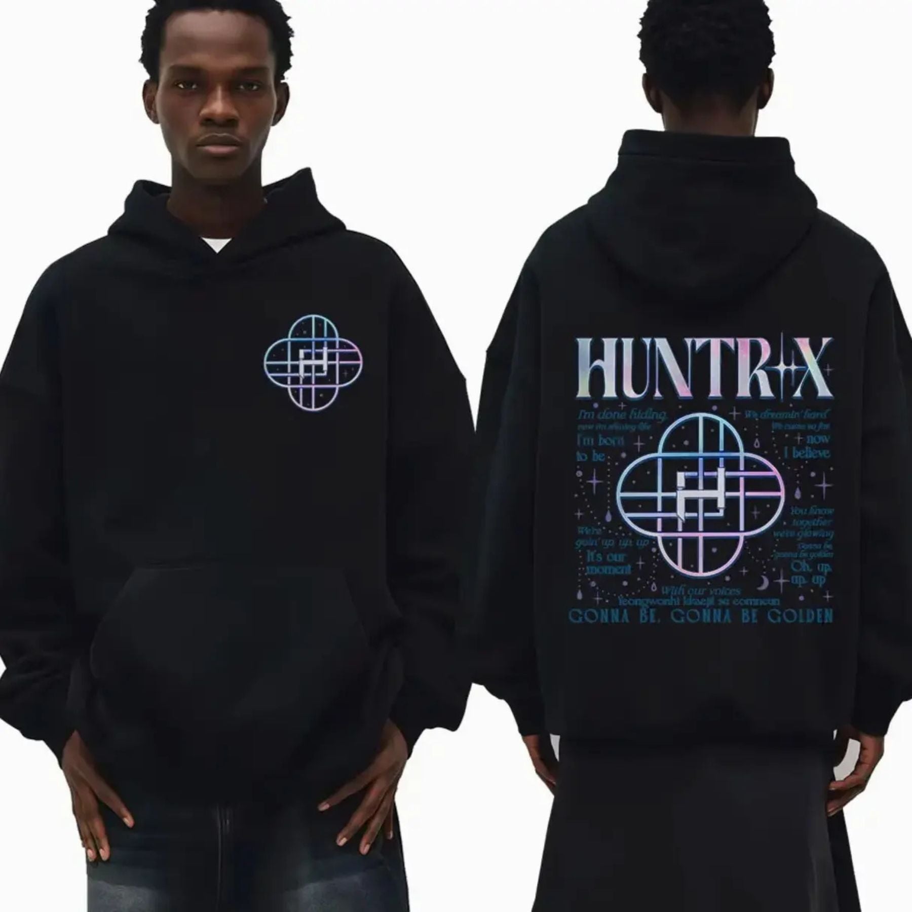 Korean Streetwear Kpop Hoodie – "Demon Hunters" Fan Gift, Unisex Loose Fit Pullover, Trending K-Fashion-Pasimax