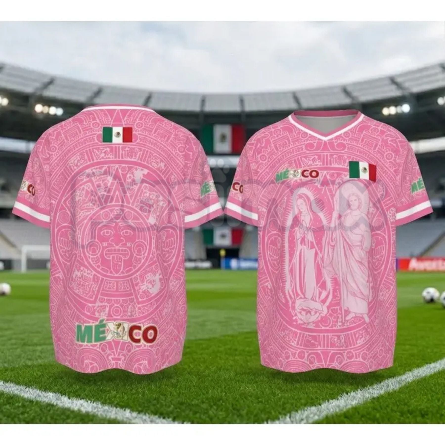 Mexico Virgencita & San Juditas Soccer Jersey | 2026 Fan – Pasimax