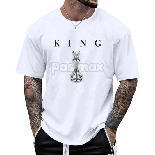 Men's Chess Shirt Graphic Tee - Designer Printed Urban Streetwear T-Shirt-Pasimax