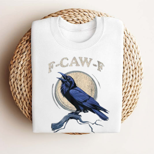 Men's Crow & Raven Graphic Tee - Funny Bird Shirt, Classic Casual T-shirt-Pasimax