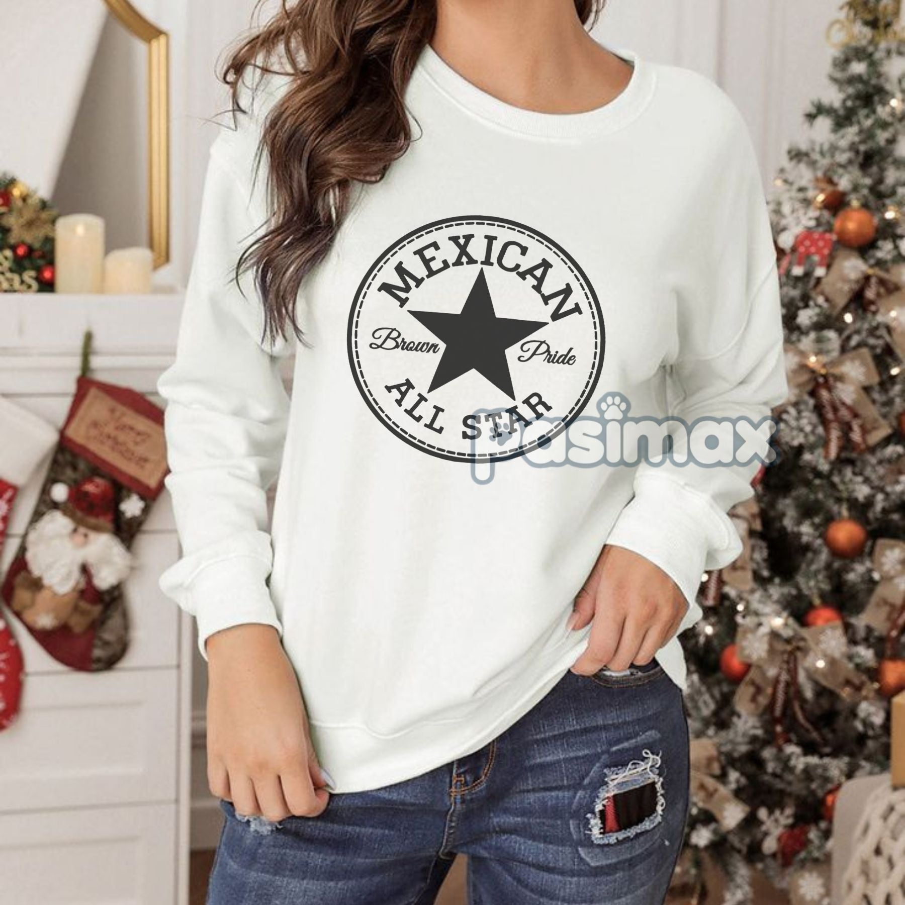 Mexican Brown Pride Chicano Sweatshirt – Lowrider & Streetwear Top-Pasimax