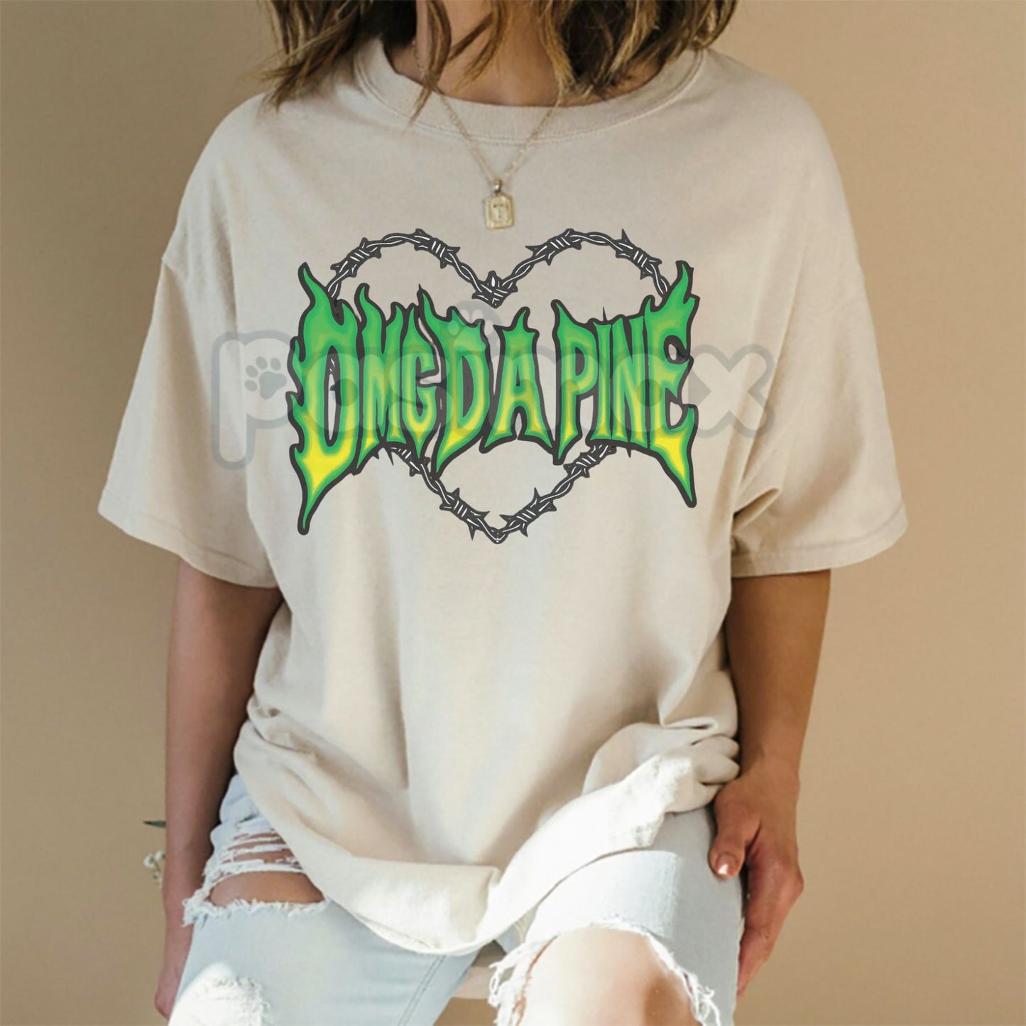 "OMG Da Pine" Black Tee - Funny Local Slogan T-Shirt, Unisex Casual Graphic Top, Florida / Regional Humor Apparel-Pasimax