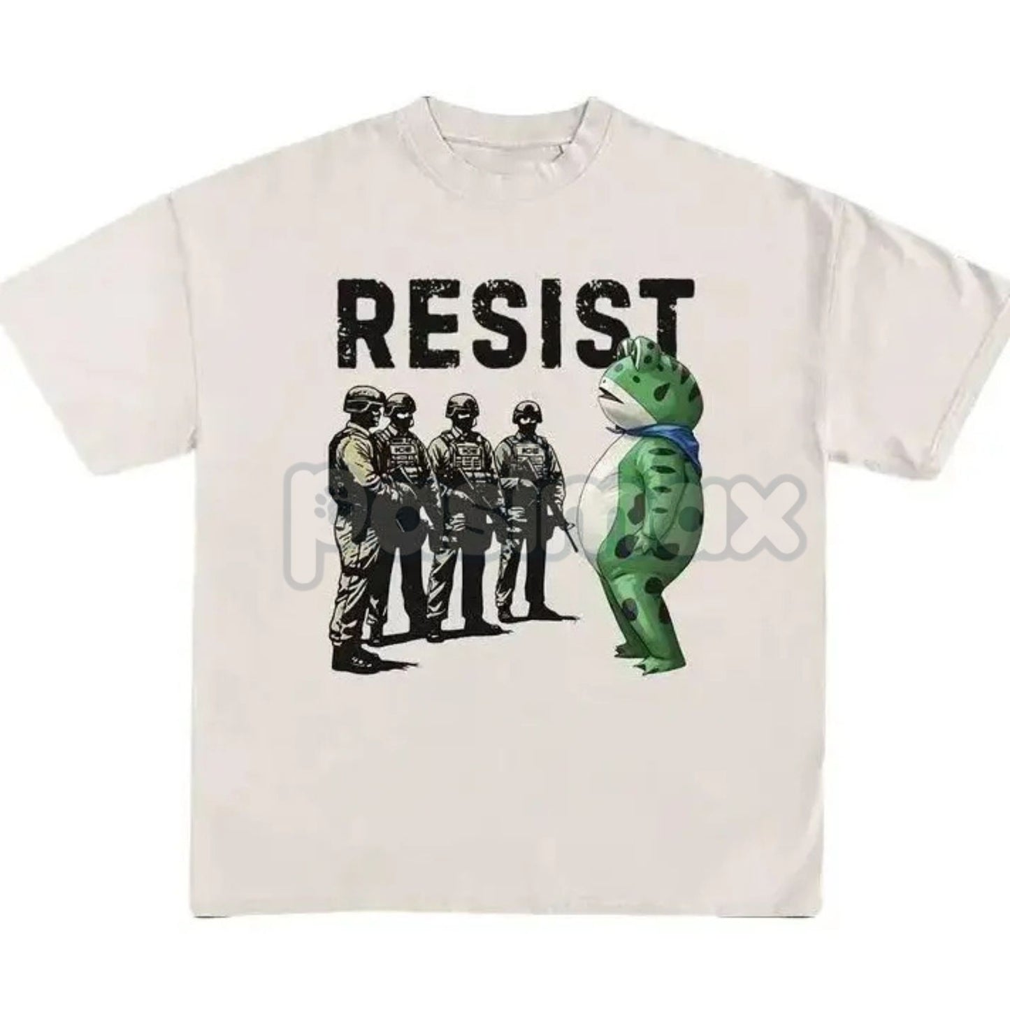Portland Frog "Resist Fascism" T-Shirt - Anti-Fascism Activism Graphic Tee, Unisex Political Statement Shirt-Pasimax