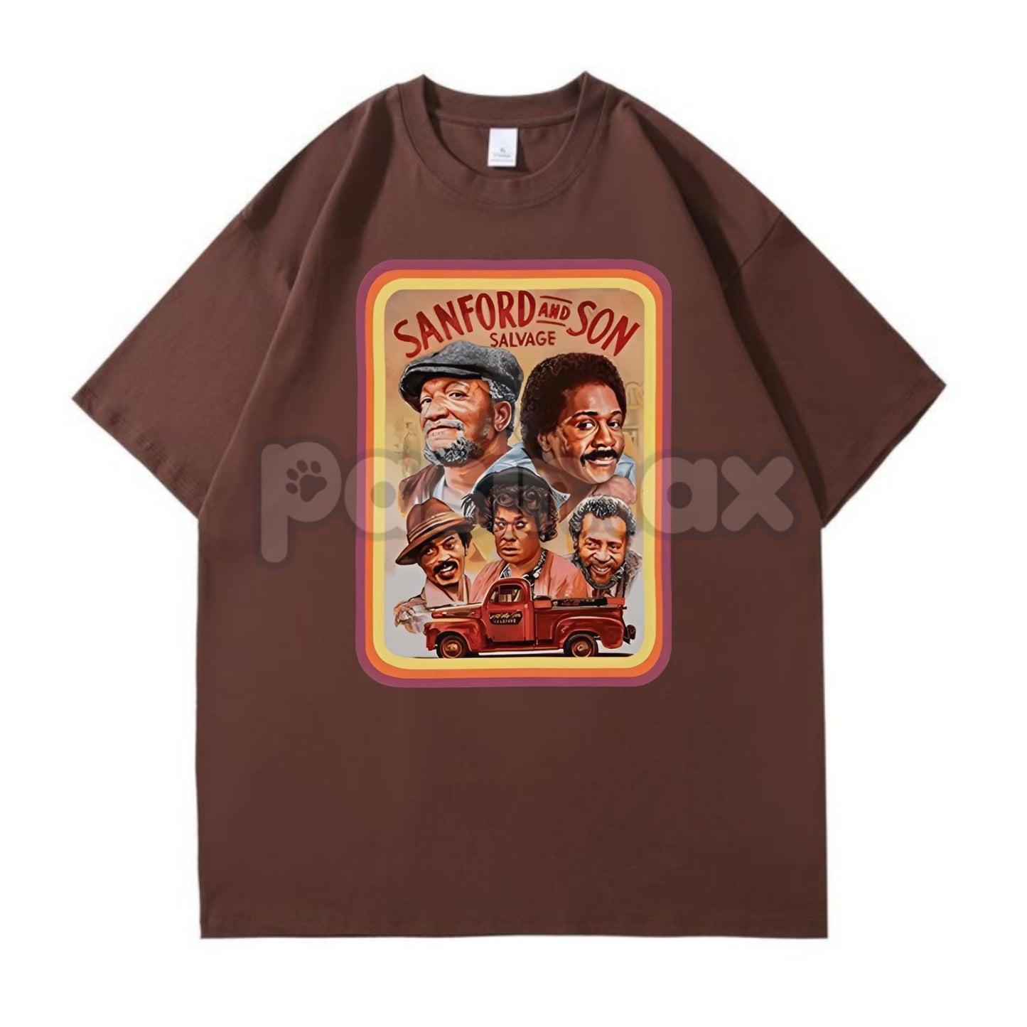 Sanford & Son Classic Portrait Vintage T-Shirt - Lamont & Fred Foxx Tee, Retro TV Show Merch-Pasimax