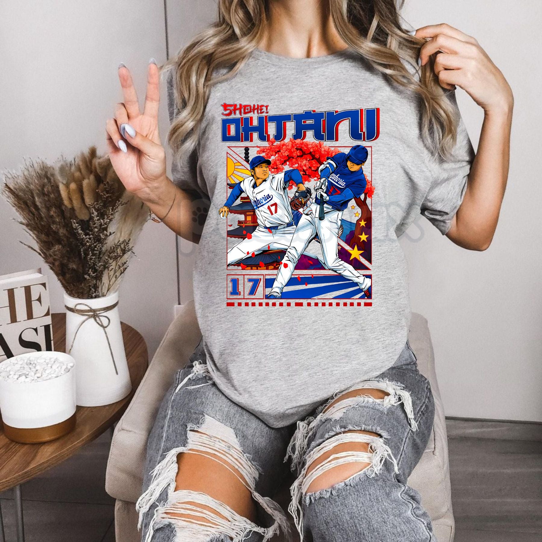 Shohei Ohtani Graphic T-Shirt LA Baseball MVP Tee - Angels Dodgers Japan MLB Fan Apparel, Unisex Baseball Gift-Pasimax