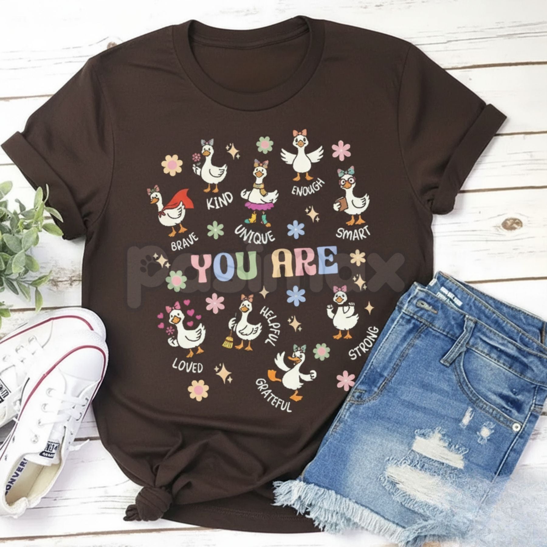 "Silly Goose" Internet Meme T-Shirt - Viral Wholesome Humor Top, Simple Positive Message Tee, Unisex Trendy Gift Apparel-Pasimax