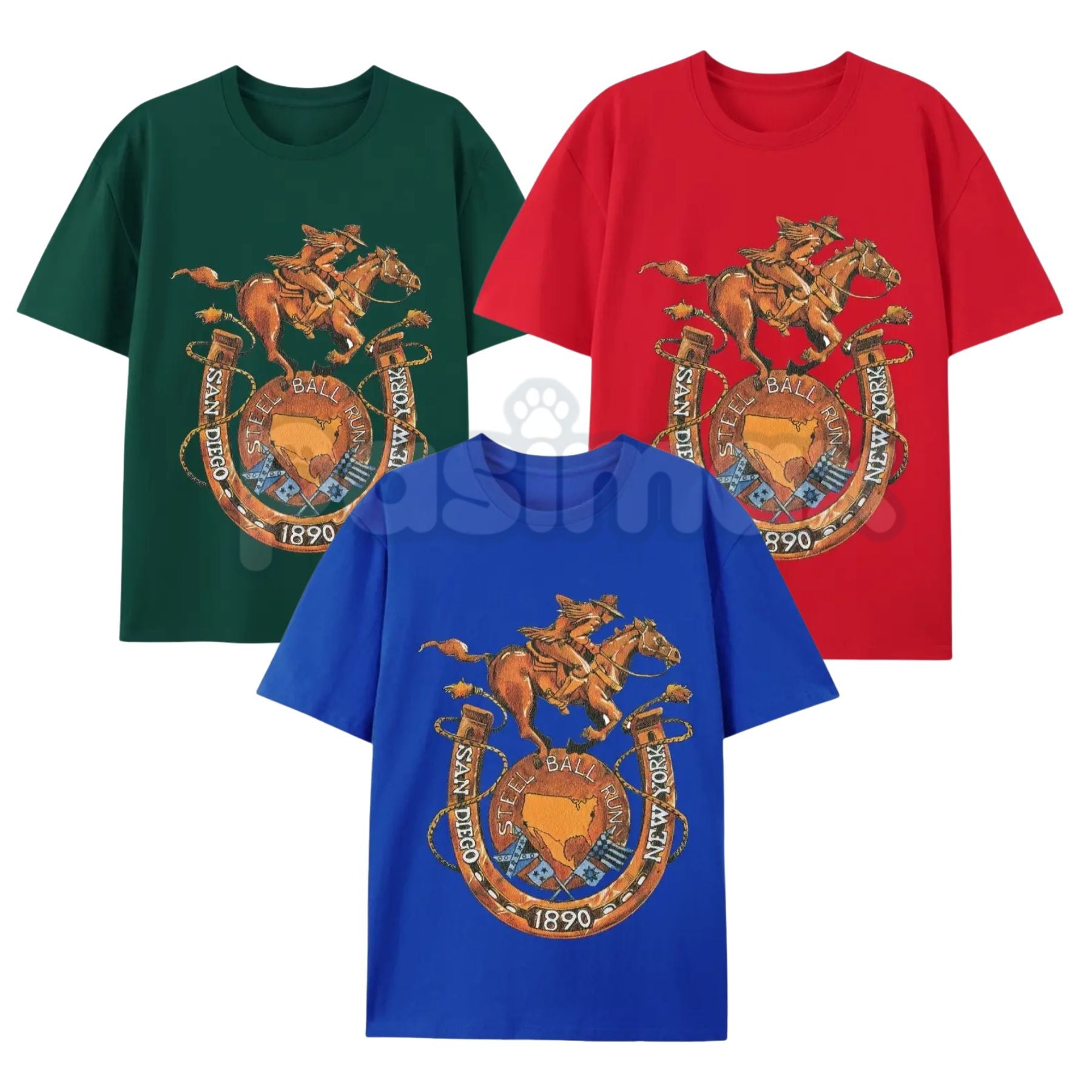 SBR JoJo Shirt | Steel Ball Run JJBA Johnny & Gyro Tee – Pasimax