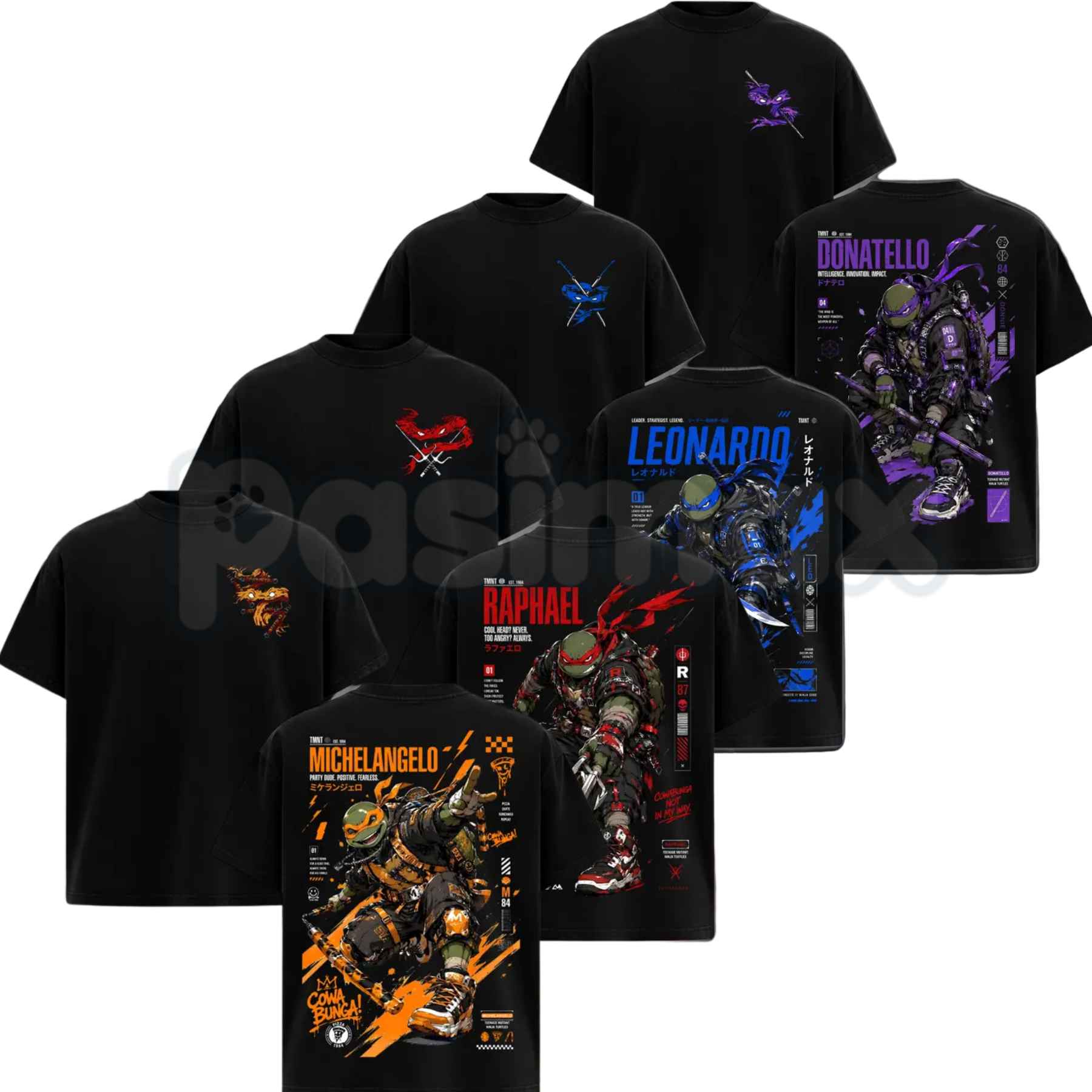TMNT Street Vibe Retro Graphic T-Shirt – Pasimax
