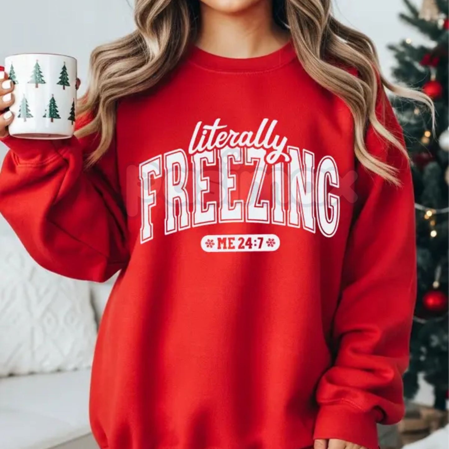 The Cold Truth: "Literally Freezing" Unisex Garment-Dyed Sweatshirt – Winter Cozy Wear-Pasimax
