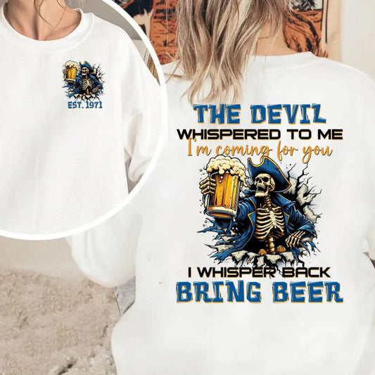 The Devil I'm Coming For You Gen X Sweatshirt – Personalized Year 1965-1980-Pasimax