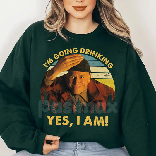 The Plainfield Tavern Tour: "I'm Going Drinking Ed Gein" Sweatshirt – Dark Humor-Pasimax
