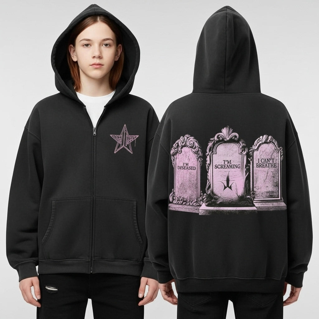 Tombstone Zip-Up Hoodie – Wyatt Earp Western Movie Apparel, Iconic Film Quote Pullover, Unisex-Pasimax