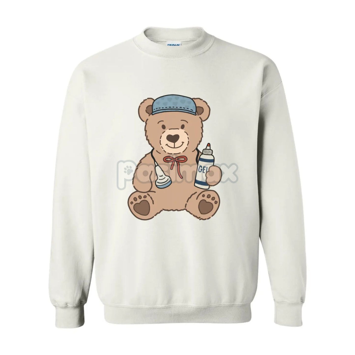 Ultrasound Teddy Bear Crewneck – New Baby Announcement Pregnancy Sweatshirt-Pasimax