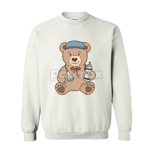 Ultrasound Teddy Bear Crewneck – New Baby Announcement Pregnancy Sweatshirt-Pasimax