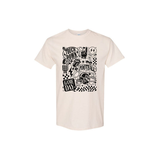 Vintage Football Shirt - Retro Game Day Sports Tee, Classic Fan Apparel-Pasimax