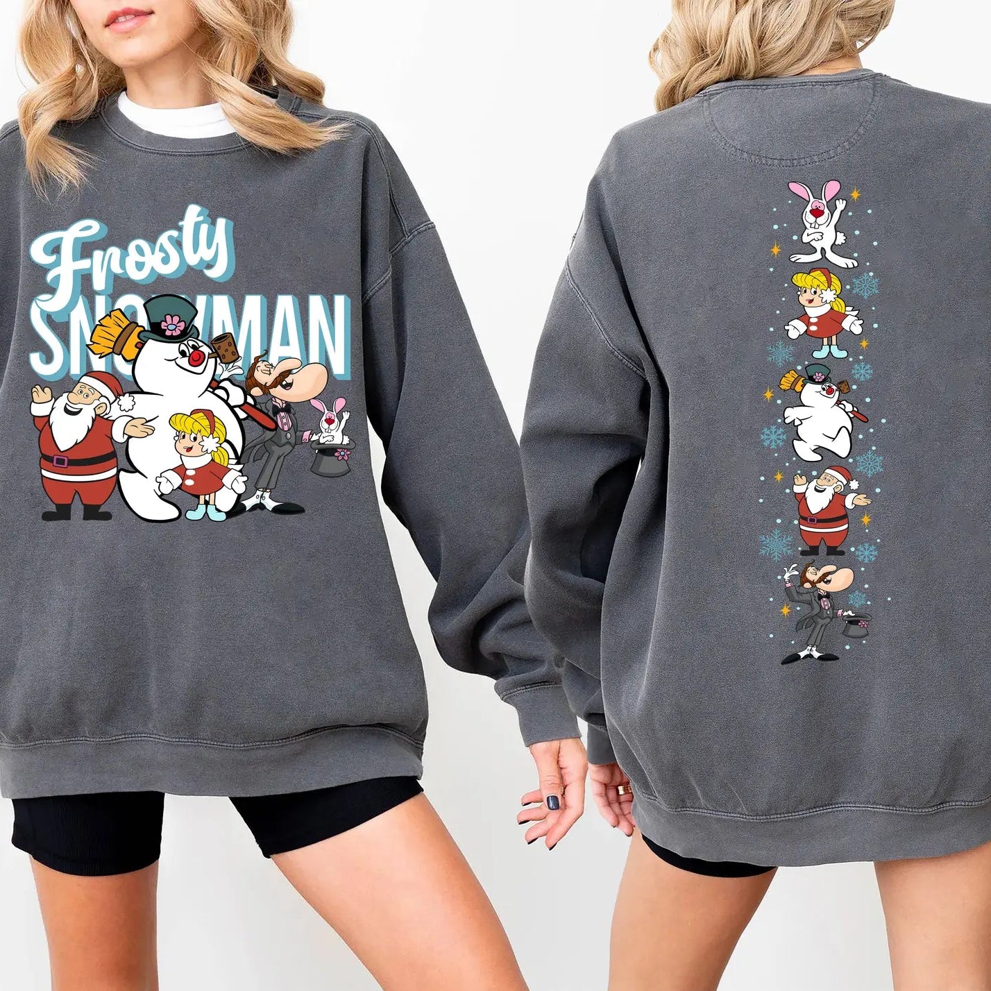 Vintage Frosty The Snowman Sweatshirt – Retro Christmas Holiday Crewneck-Pasimax