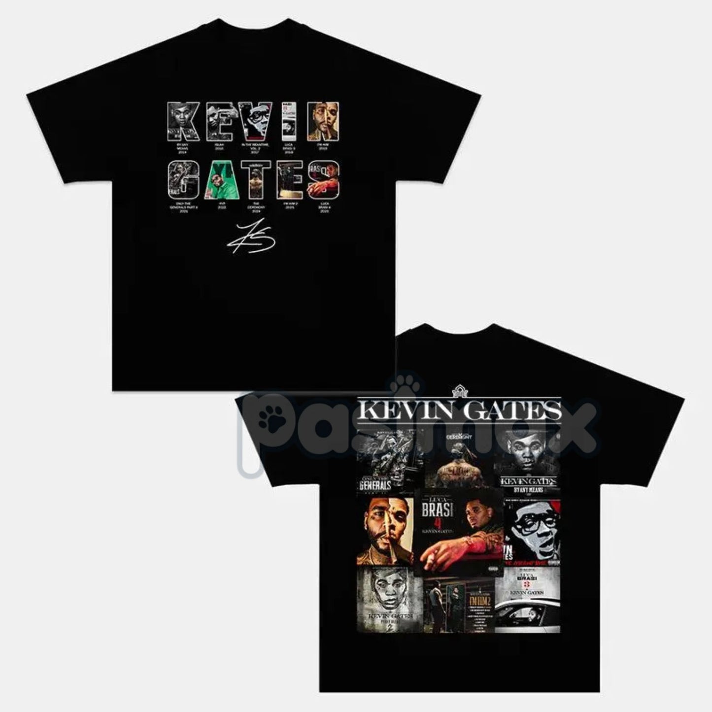 Vintage Kevin Gates Album Music Double Sided T-Shirt - Retro Rapper Tour Merch, Hip Hop Fan Apparel-Pasimax