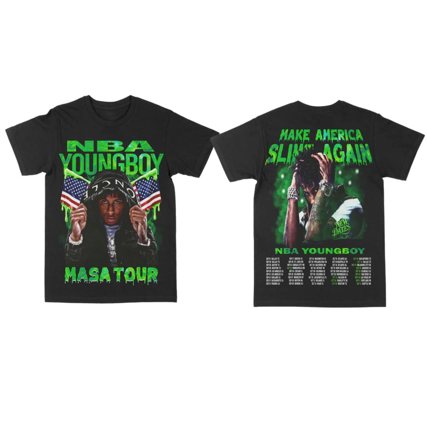 YoungBoy MASA Tour 2025 T-Shirt - Vintage Y2K Rapper Tee, NBA YoungBoy Fan Merch-Pasimax