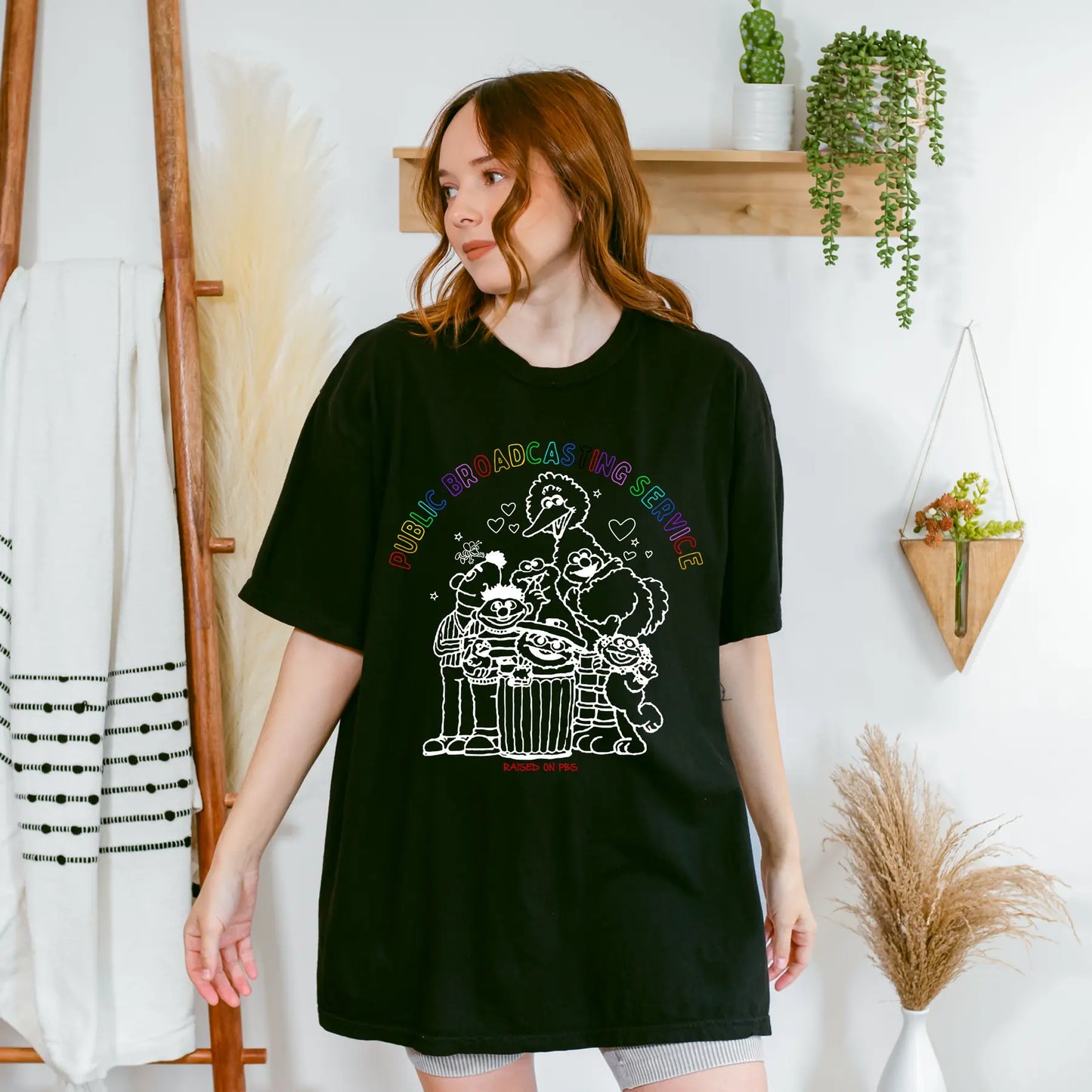 Classic PBS Logo T-Shirt – Retro Public TV Fan Tee, Vintage 70s 80s Nostalgia Shirt, Iconic TV Show Lover Gift