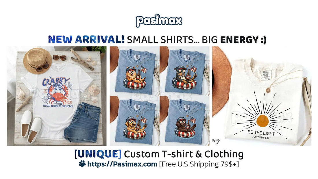 🌞 NEW ARRIVAL: SMALL SHIRTS… BIG ENERGY 😊