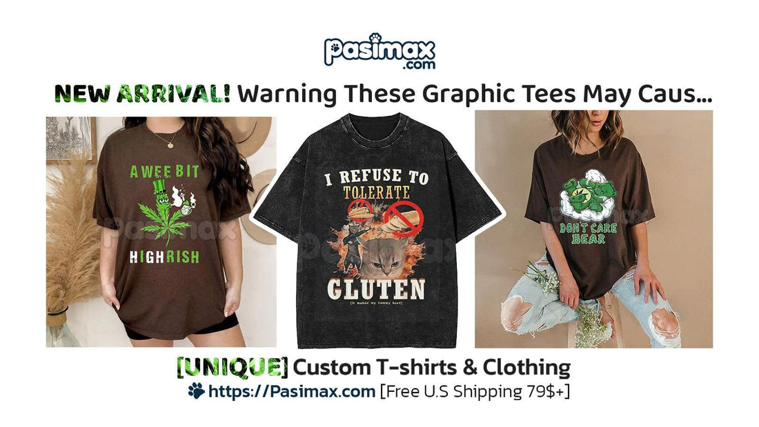 NEW ARRIVAL: Warning These Graphic Tees May Cause Random Laughing in Public 🤣👕