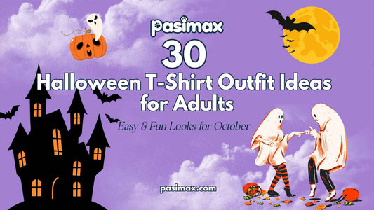 Halloween T-shirt outfit ideas for adults with a graphic tee and fall accessories