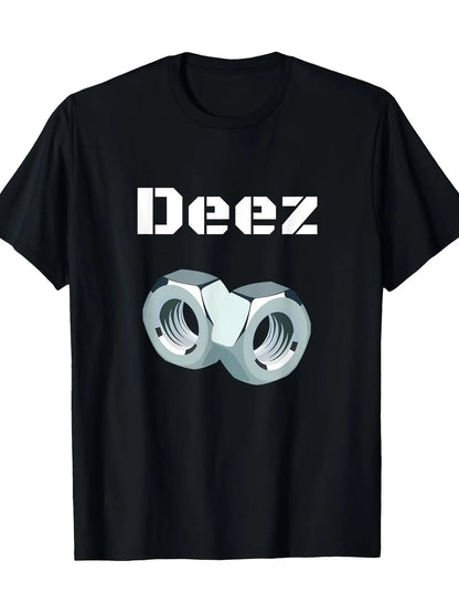 "Deez Nuts" Graphic T-Shirt - Classic Meme Slogan Tee, Funny Nostalgia Apparel, Unisex Internet Culture Shirt