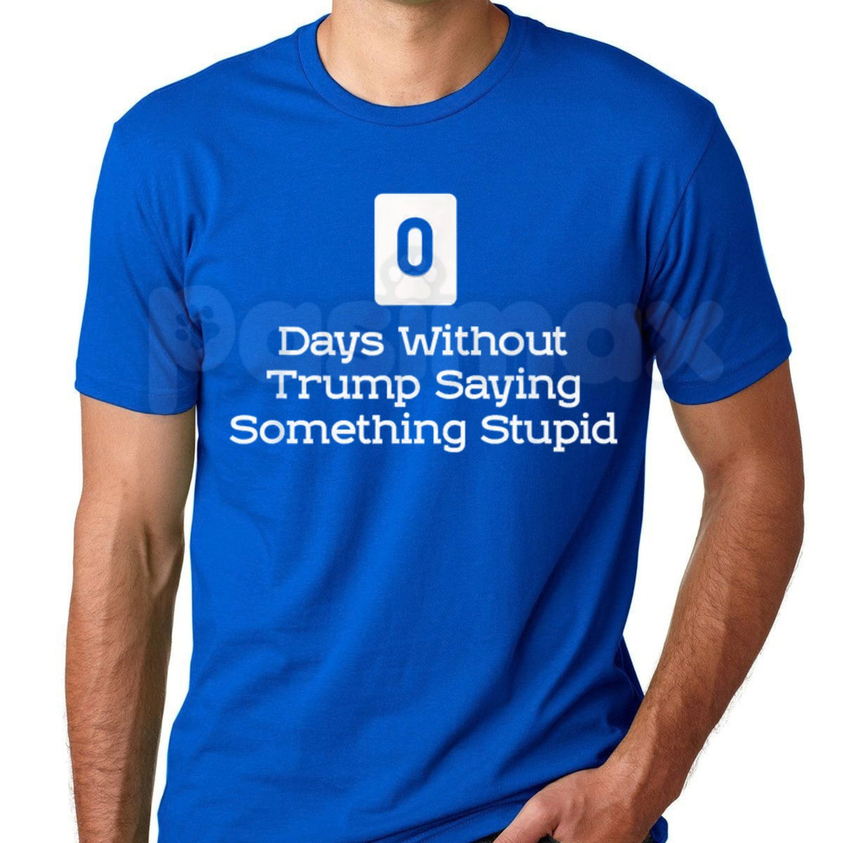 0 Days Without Trump Saying Something Stupid T-Shirt – Sarcastic Political Satire Tee-Pasimax