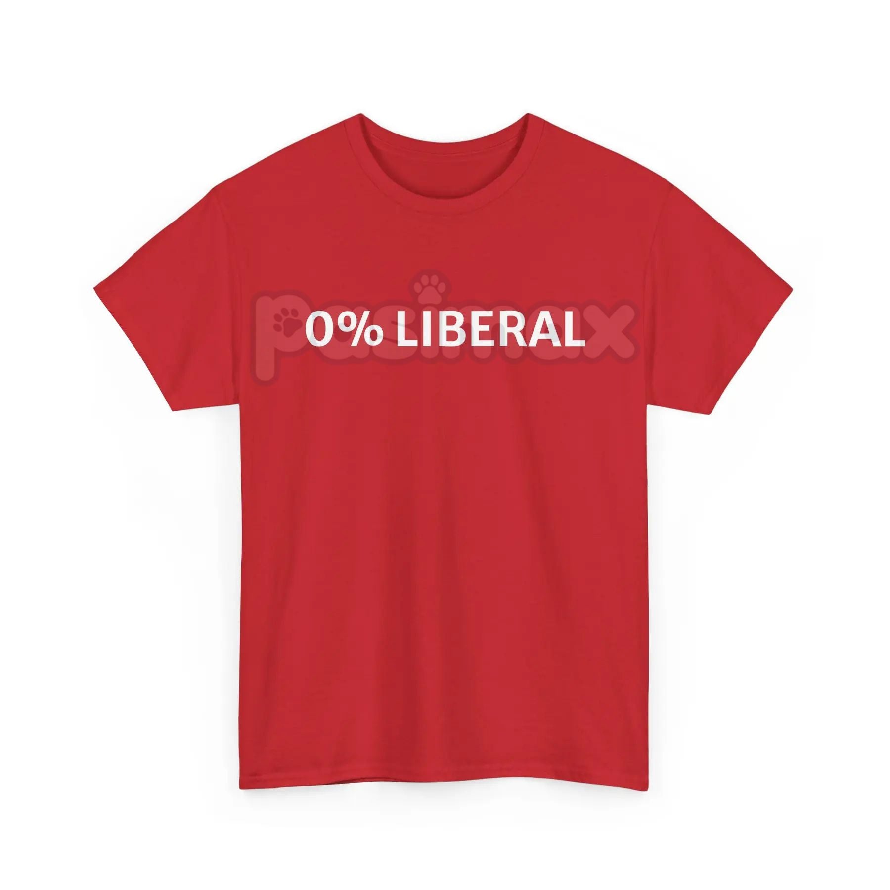 "0 Percent Lib" T-shirt - Funny Political Graphic Tee, Halloween Humor Gift Idea, Conservative Statement Shirt-Pasimax