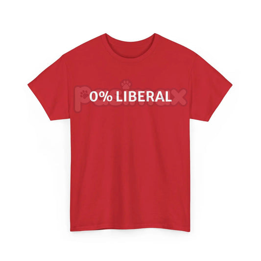 "0 Percent Lib" T-shirt - Funny Political Graphic Tee, Halloween Humor Gift Idea, Conservative Statement Shirt-Pasimax