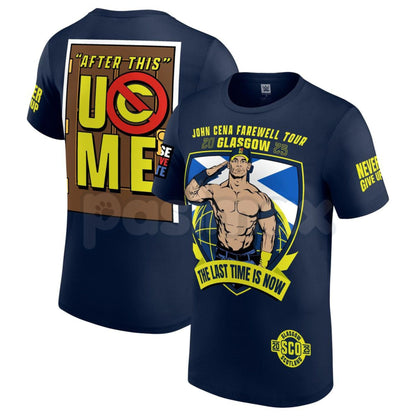 JOHN CENA Farewell Tour 2025 Collection T-Shirt - WWE Wrestling Legend Commemorative Tee, Hustle Loyalty Respect Fan Apparel, Never Give Up Nostalgia Gift