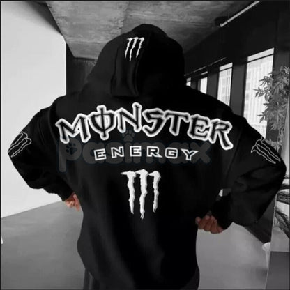 Monster Energy Claw Streetwear Hoodie – Oversized Graphic Pullover, Iconic Energy Drink Merch, Unisex