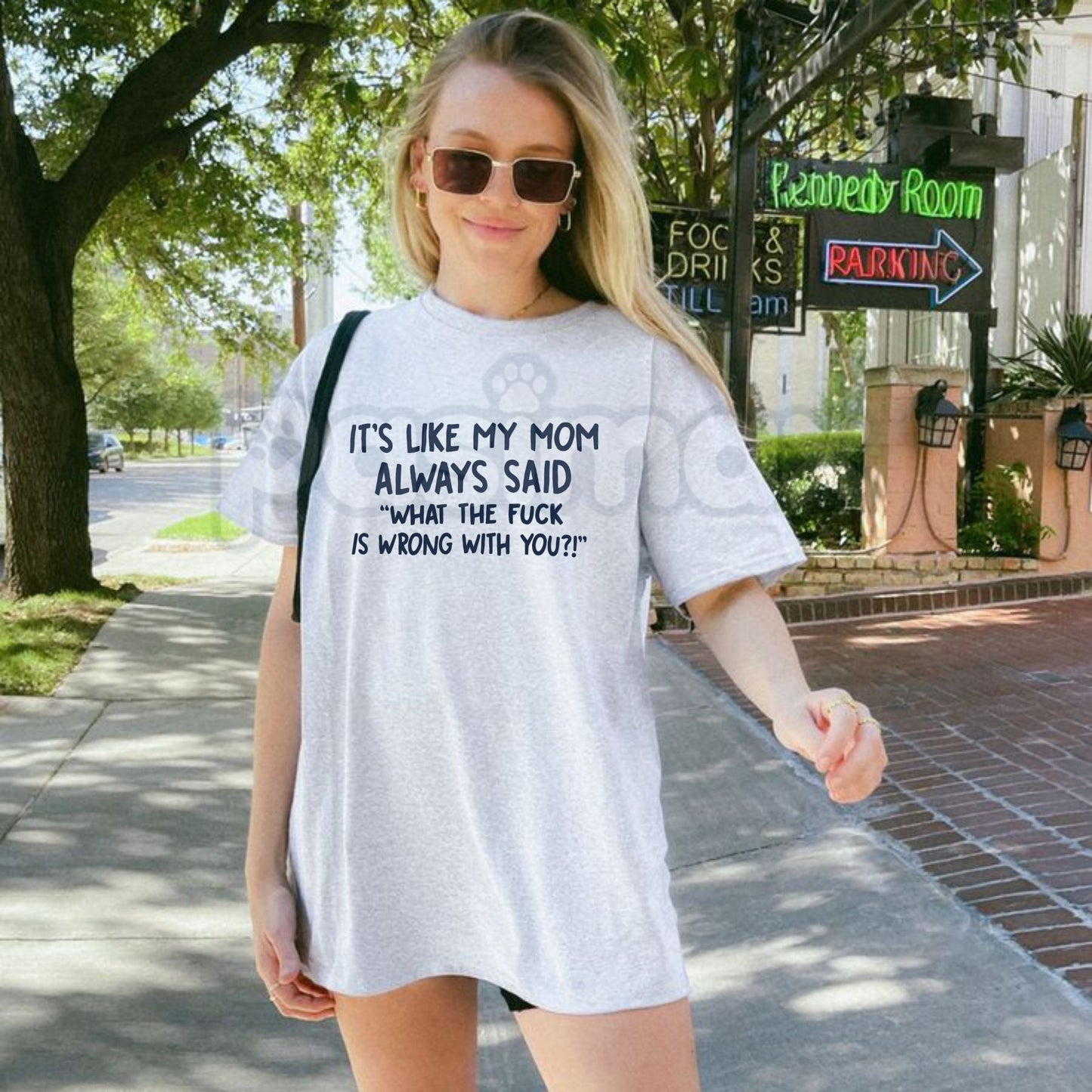 "What TF Is Wrong With You?" Funny Mom Quote T-Shirt – Sarcastic Parental Advice Graphic Tee, Premium 100% Cotton Relatable Humor Top, Soft Lived-In Heavyweight Edgy Statement Shirt, Made in USA
