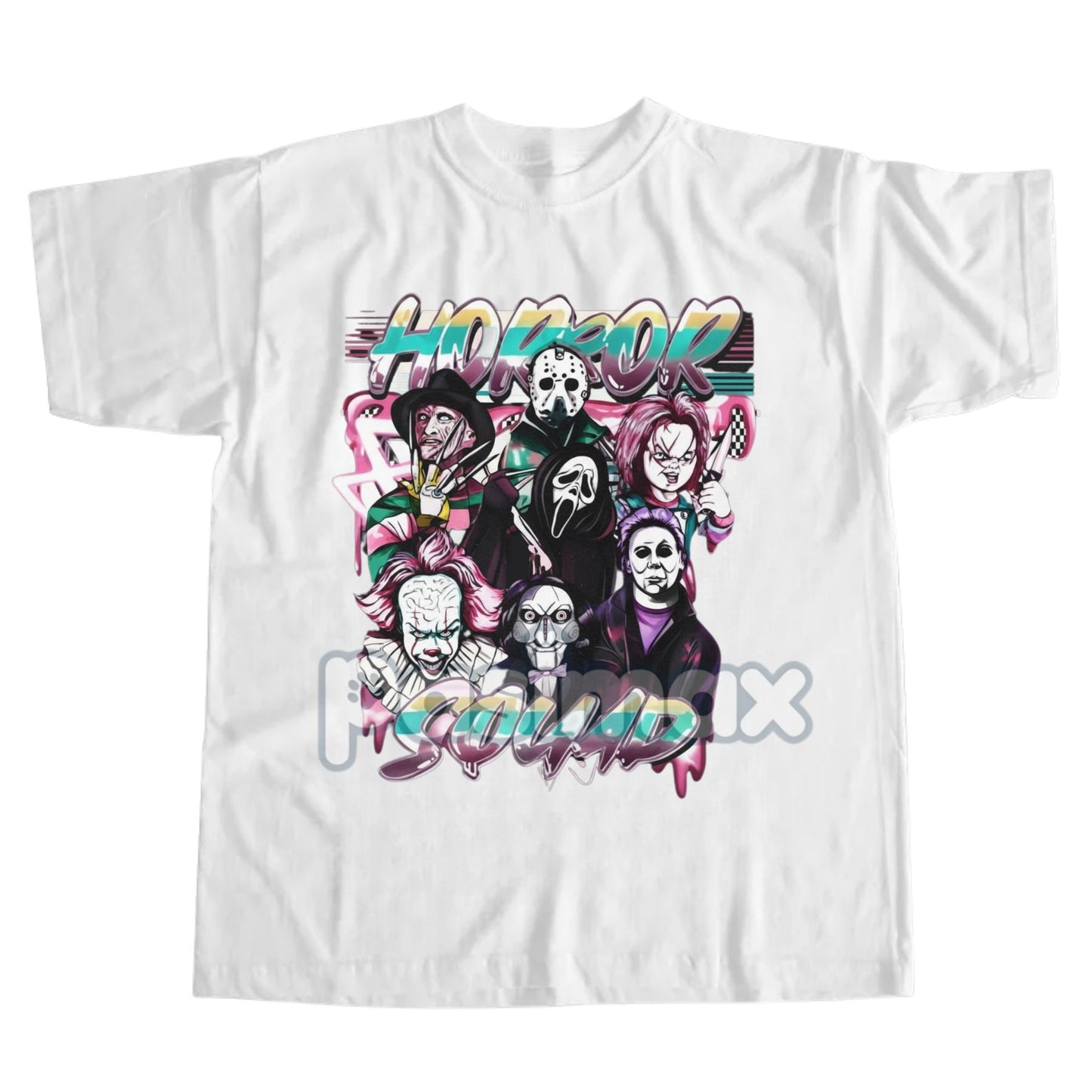 Halloween Horror Anime T-Shirt - Spooky Japanese Graphic Tee, Edgy Fall Wear