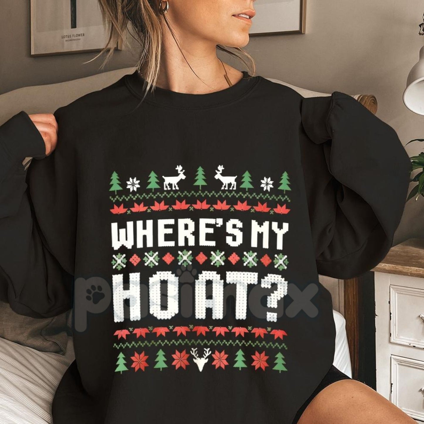 Santa's Favorite Ho Funny Christmas Sweatshirt | Explicit Adult Holiday Jumper | Sarcastic Naughty Xmas Crewneck | Mature Gift