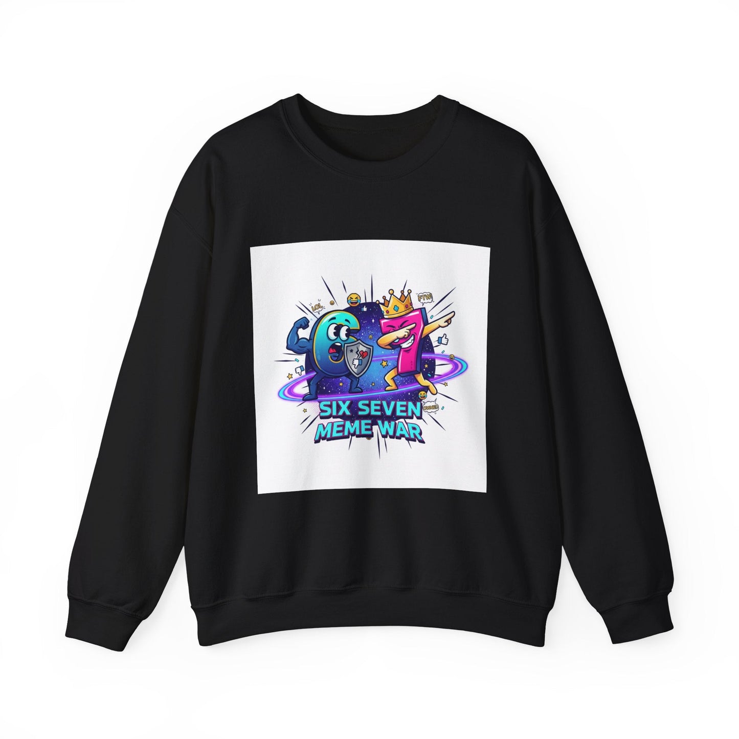 Six Seven Frogs Dabbing Sweatshirt | Meme War Space Frogs Crewneck