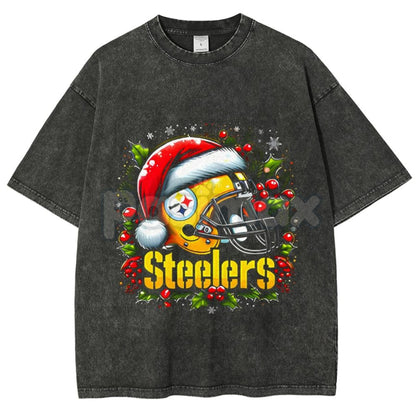 Fun Print Unisex Washed T-Shirt – Oversized Cotton Comfort Graphic Tee, Retro Streetwear