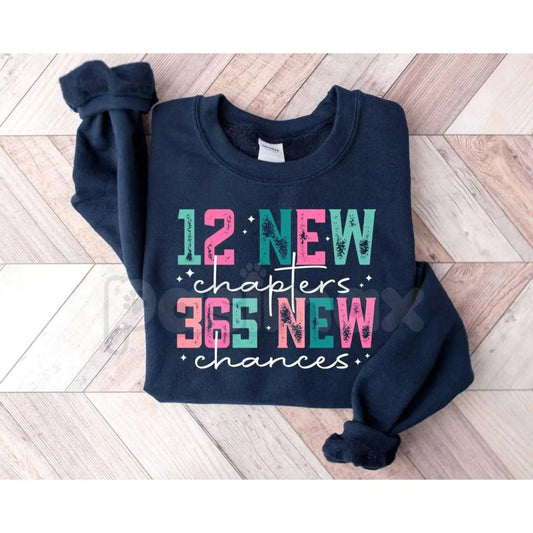 12 New Chapters 365 New Chances Sweatshirt | New Year 2026 Motivational Crewneck | Manifestation Aesthetic Jumper | Inspirational 2026 Gift-Pasimax