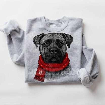 Santa Paws Christmas Dog Sweatshirt – Sport Grey Crewneck for Dog Lovers | Dog Mom Gift