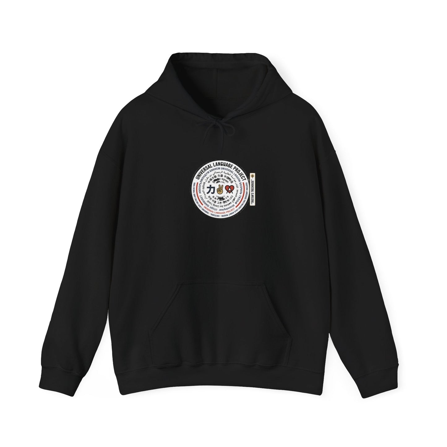 Universal Language Hoodie — Multi-Script "Love/Joy/Peace" Performance Hoodie